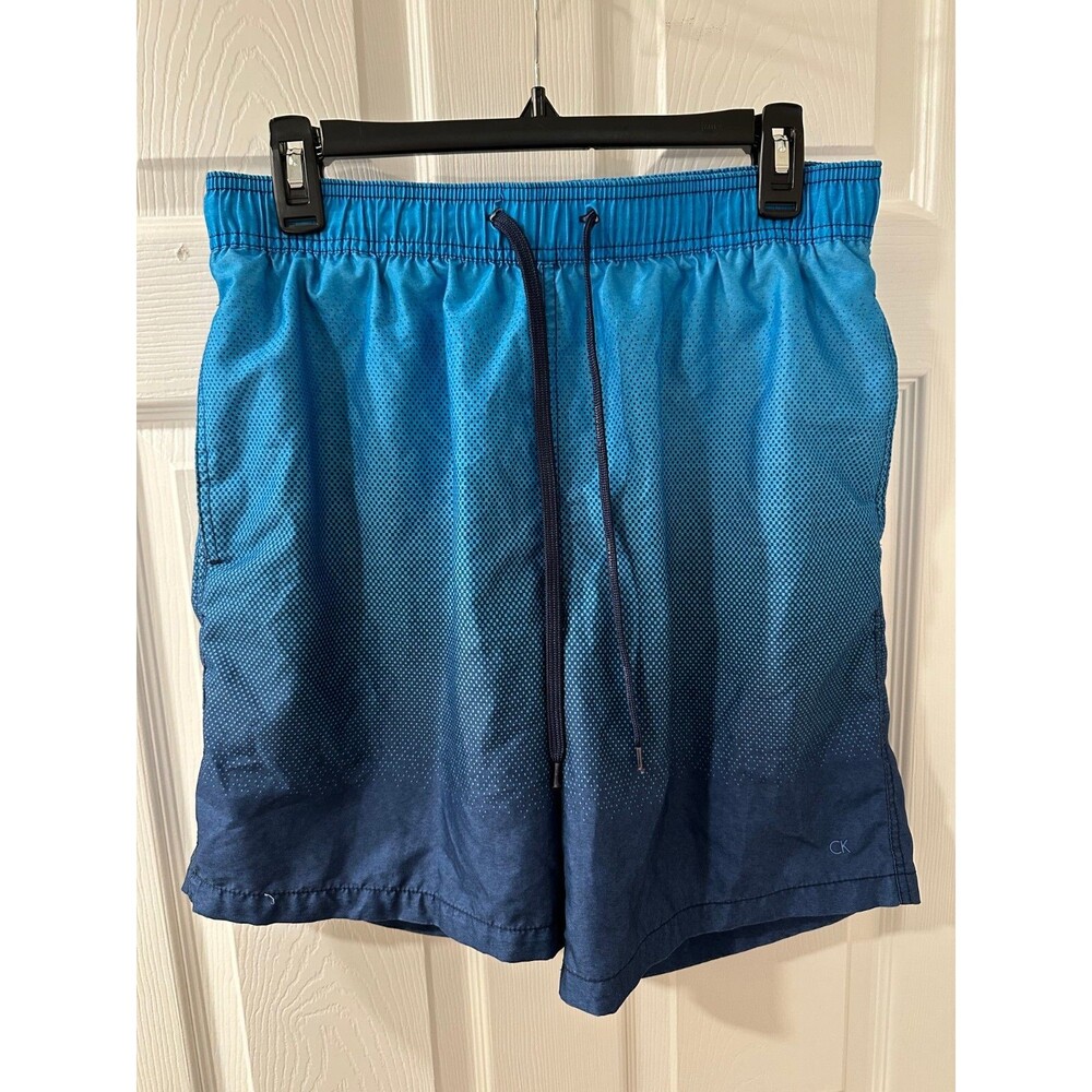 Calvin Klein Blue Gradient Swim Trunks - Size M